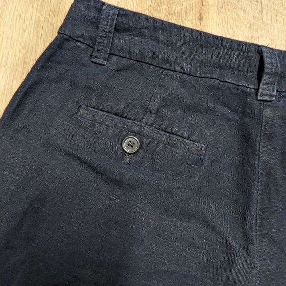 Ann Taylor Loft Navy Blue Linen Blend shorts - Picture 2 of 9